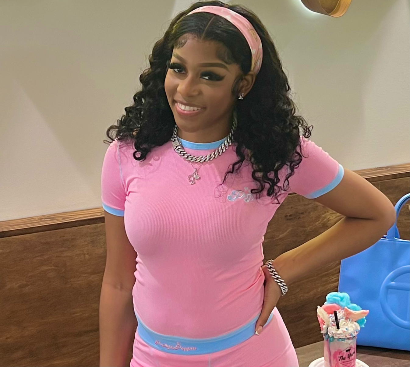 Cotton Candy Ribbed Short Sleeve Shirt