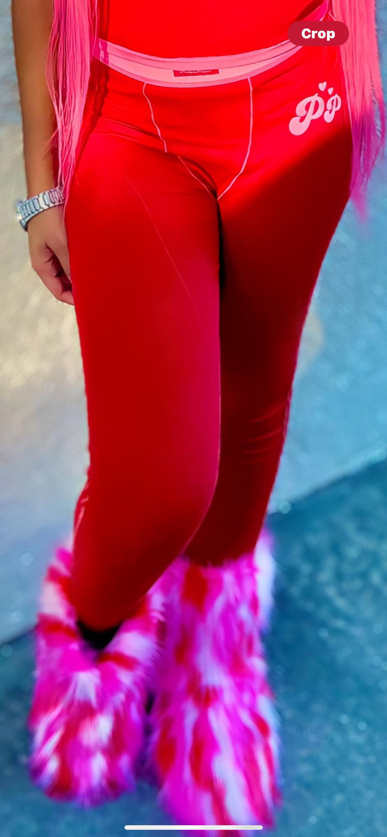 Valentines Ribbed Leggings