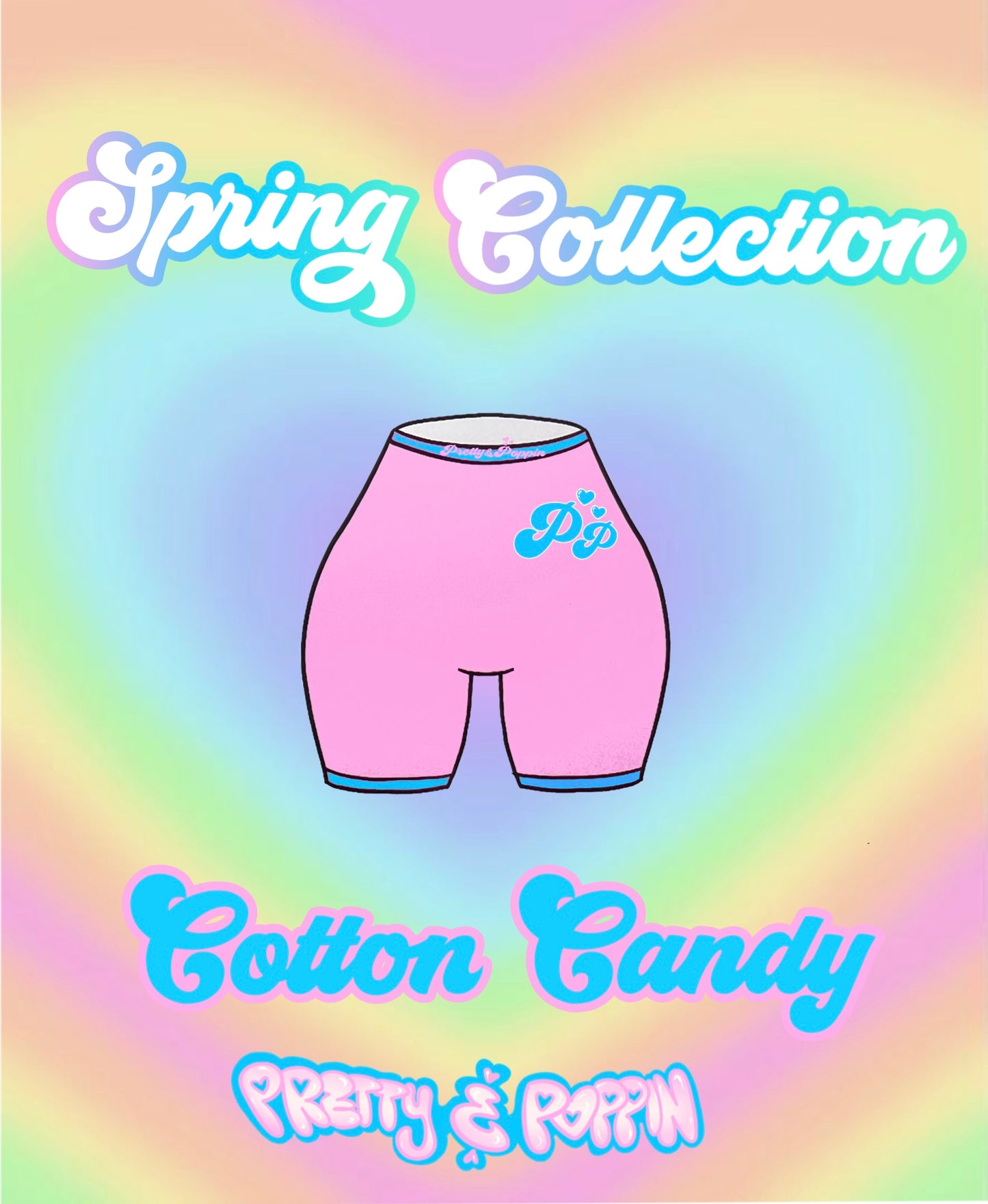 Cotton Candy Ribbed Shorts