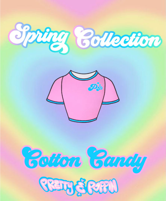 Cotton Candy Ribbed Short Sleeve Shirt