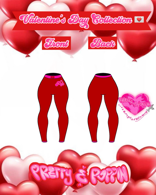 Valentines Ribbed Leggings