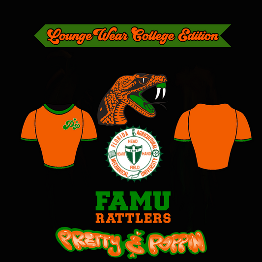 Orange&Green Ribbed Short Sleeve Shirt