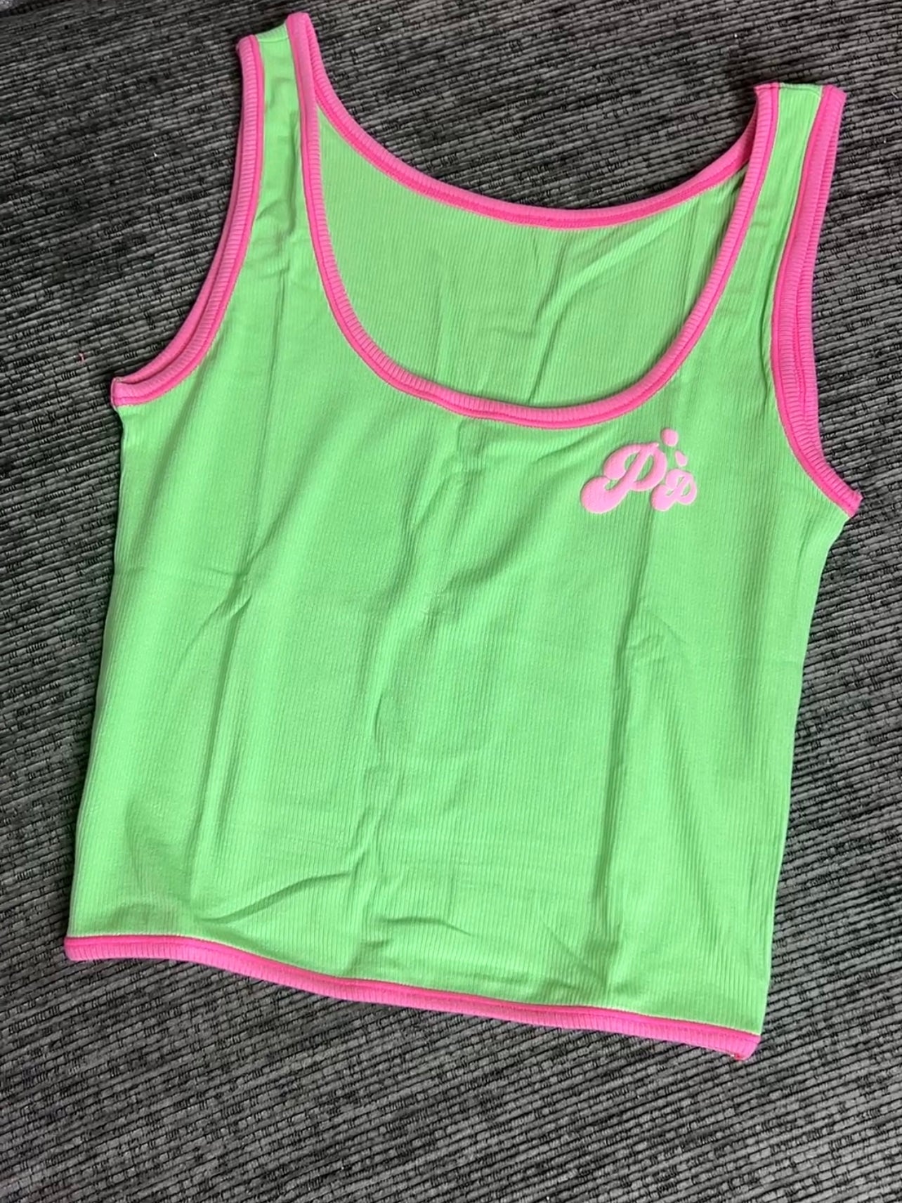 Sour Patch Watermelon Ribbed Tank Top