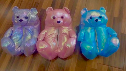 Pastel Bear Slippers